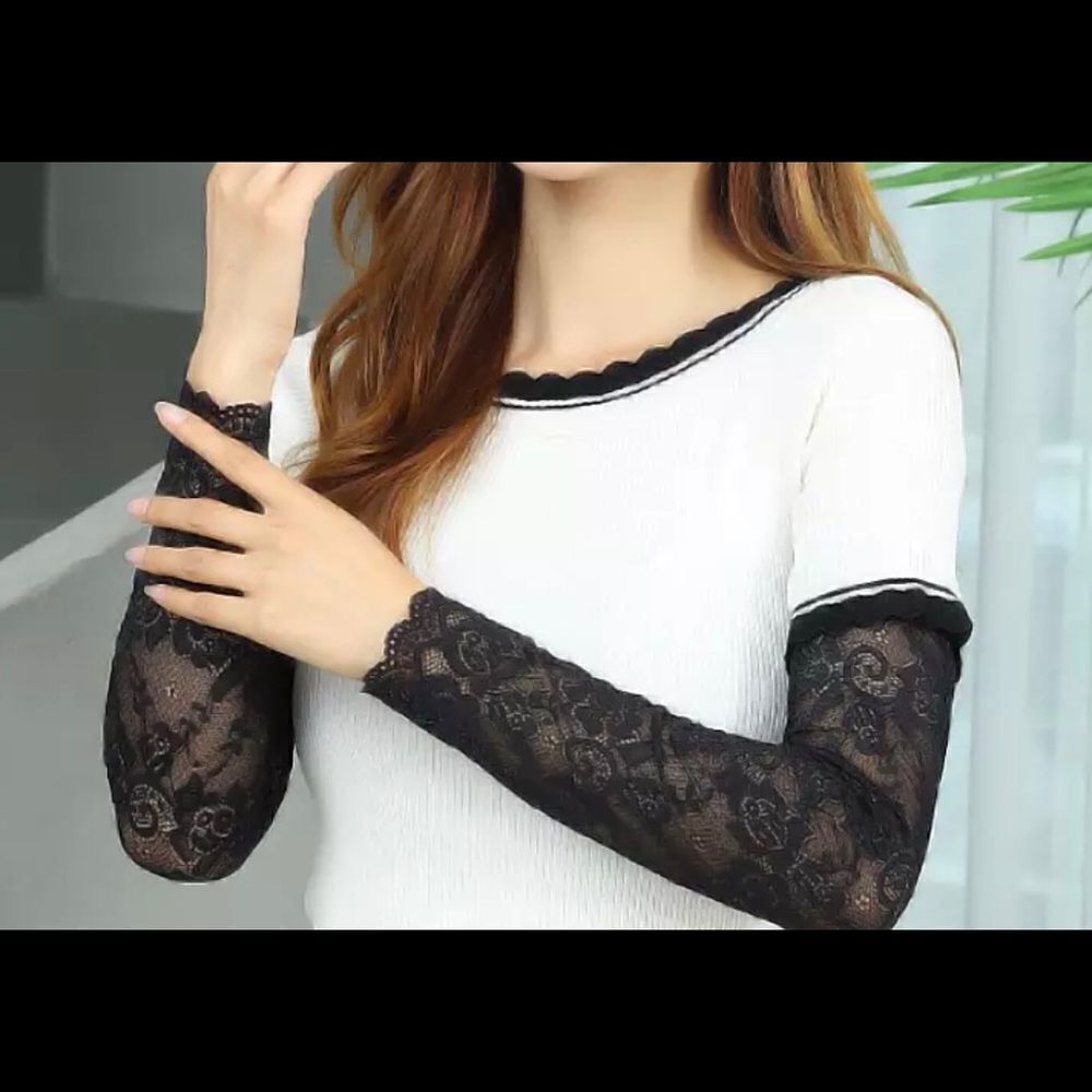 LADIES LACE ARM SLEEVES - Picture 3 of 3
